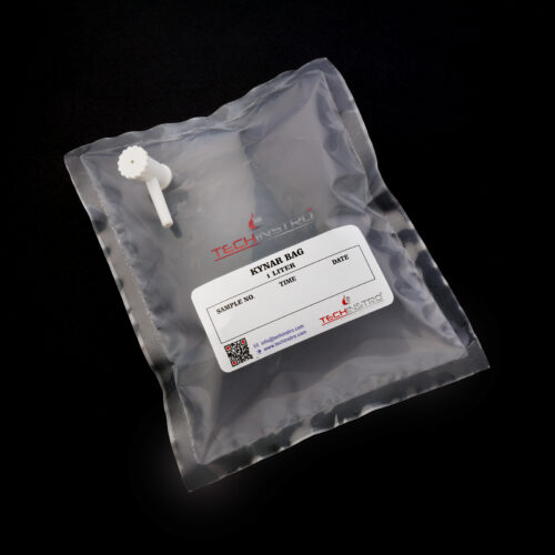Kynar Air/Gas Sampling Bag Polypropylene/PTFE/SS Fitting Valve Pack of 10 